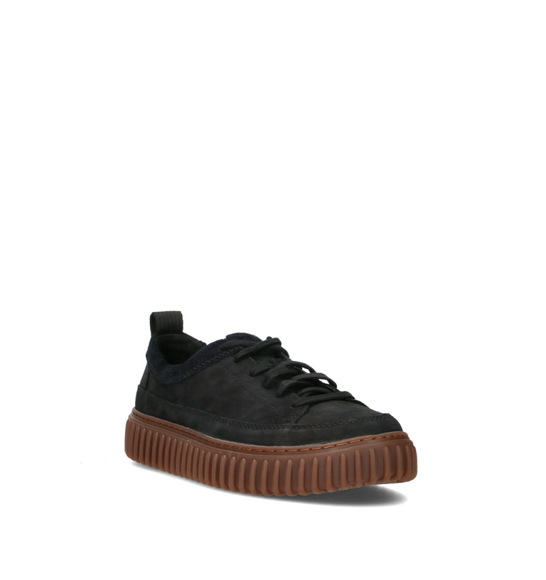 CLARKS CORE TORHILL LACE Sneaker uomo nera in nabuk