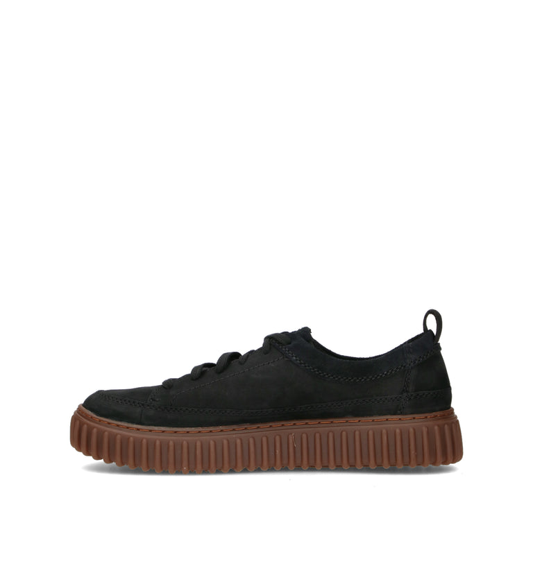 CLARKS CORE TORHILL LACE Sneaker uomo nera in nabuk