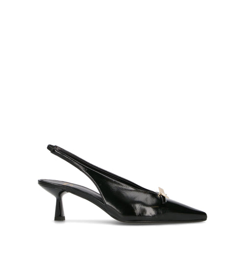 CHANTAL 1962 Slingback donna nera in pelle