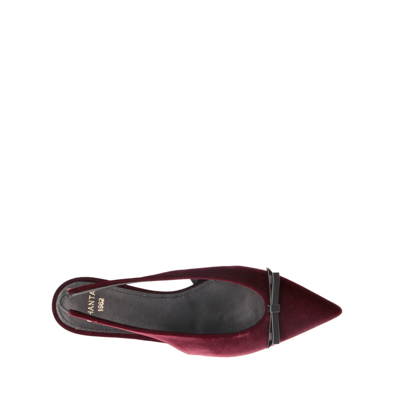 CHANTAL 1962 Slingback donna bordeaux