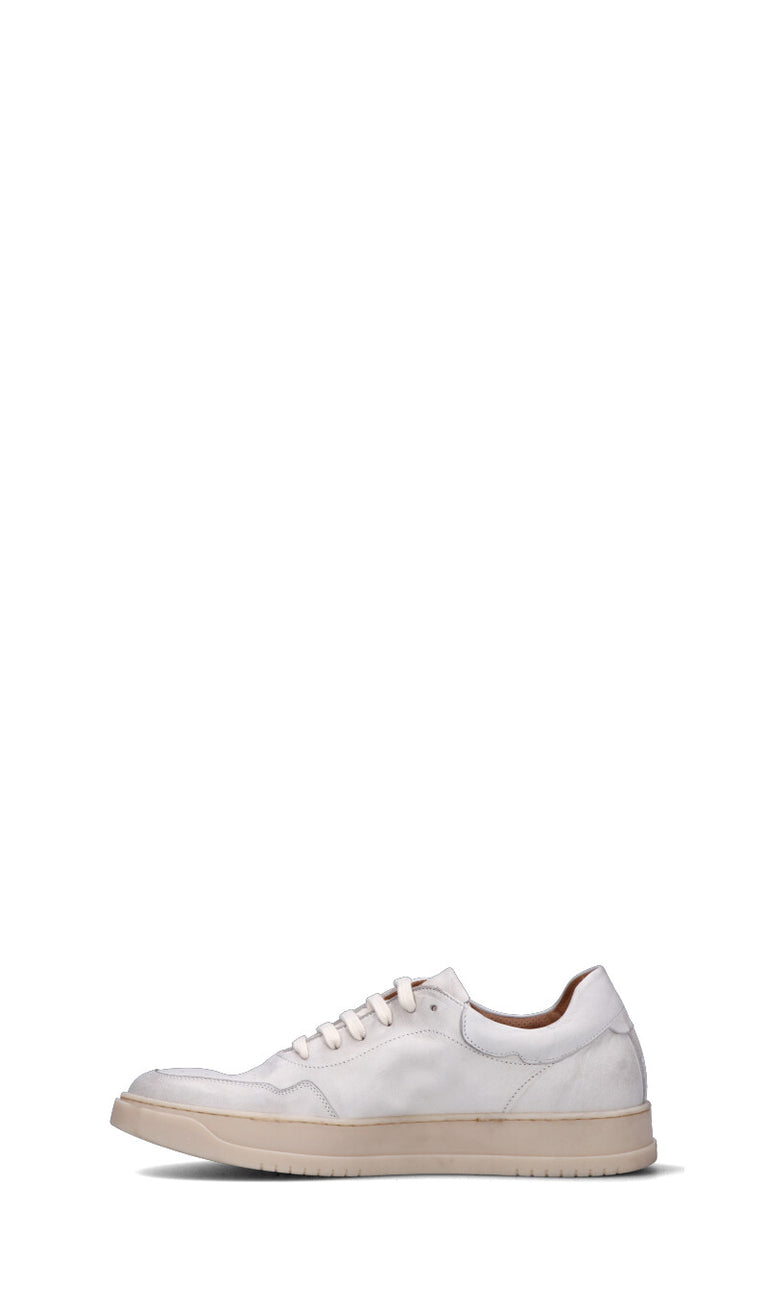 ANTICO MASTRO Sneaker uomo bianca in pelle