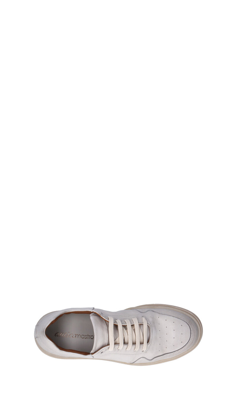 ANTICO MASTRO Sneaker uomo bianca in pelle