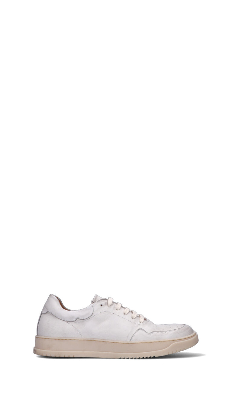 ANTICO MASTRO Sneaker uomo bianca in pelle