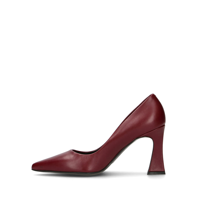 ALBANO Décolleté donna bordeaux in pelle
