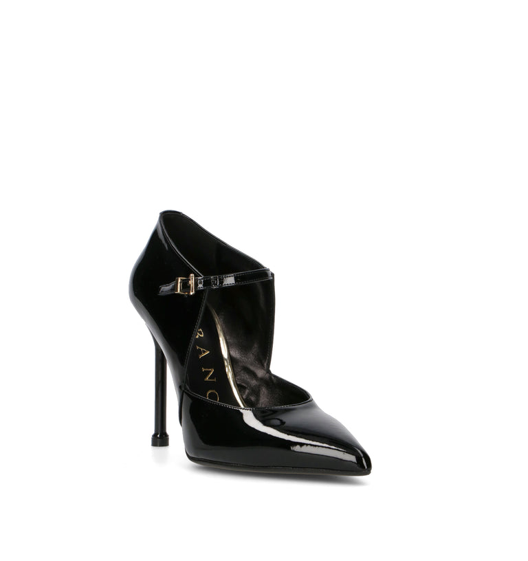 ALBANO Décolleté donna nera in pelle