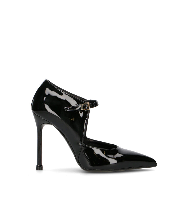 ALBANO Décolleté donna nera in pelle