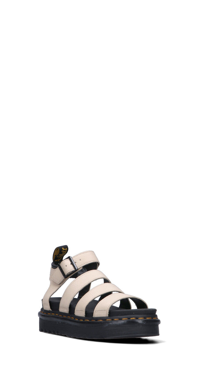 DR. MARTENS Sandalo donna beige in pelle