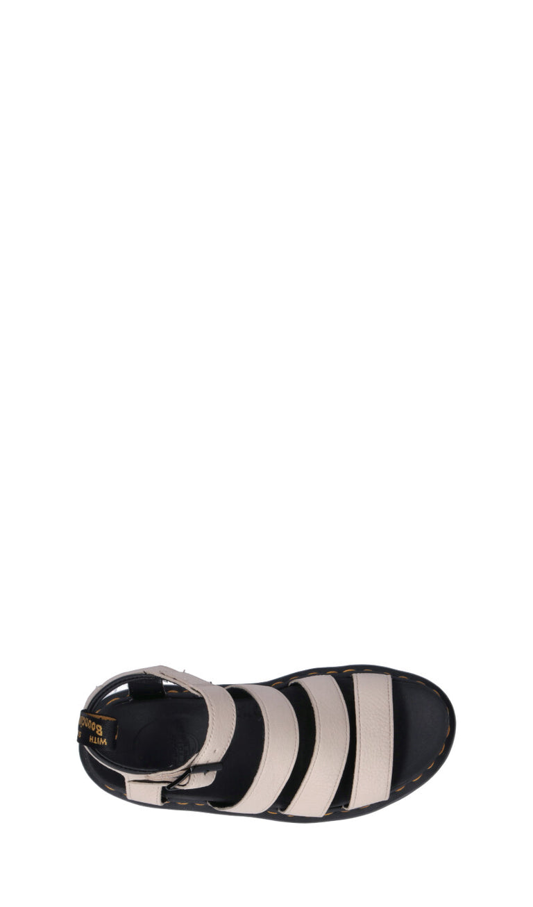 DR. MARTENS Sandalo donna beige in pelle