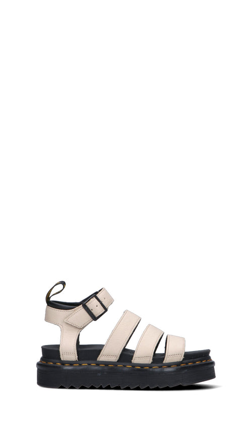 DR. MARTENS Sandalo donna beige in pelle