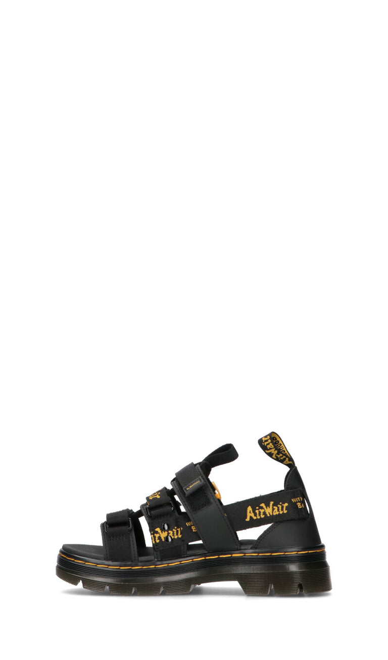 DR. MARTENS Sandalo donna nero/giallo in pelle