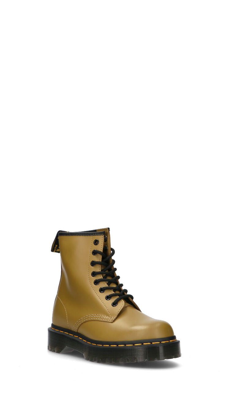 DR. MARTENS Anfibio donna verde oliva in pelle