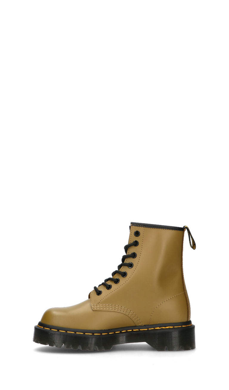 DR. MARTENS Anfibio donna verde oliva in pelle