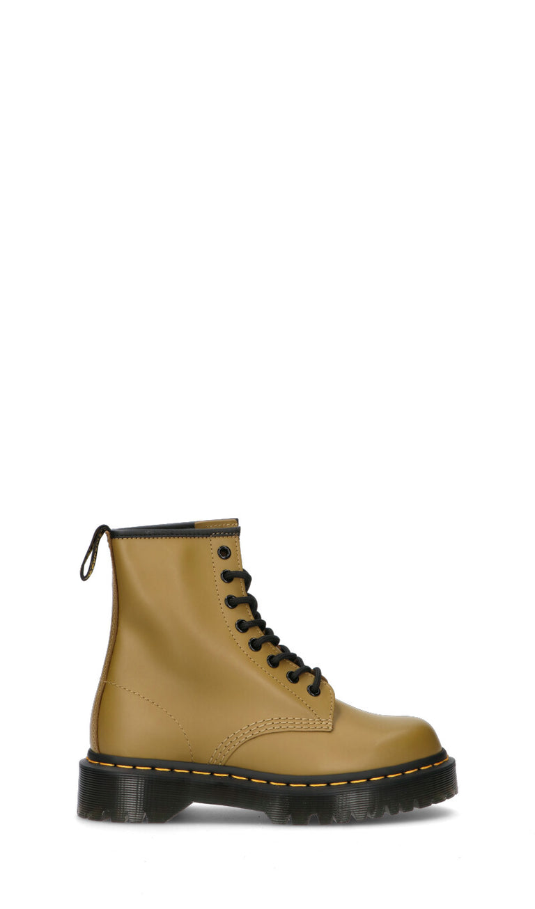 DR. MARTENS Anfibio donna verde oliva in pelle