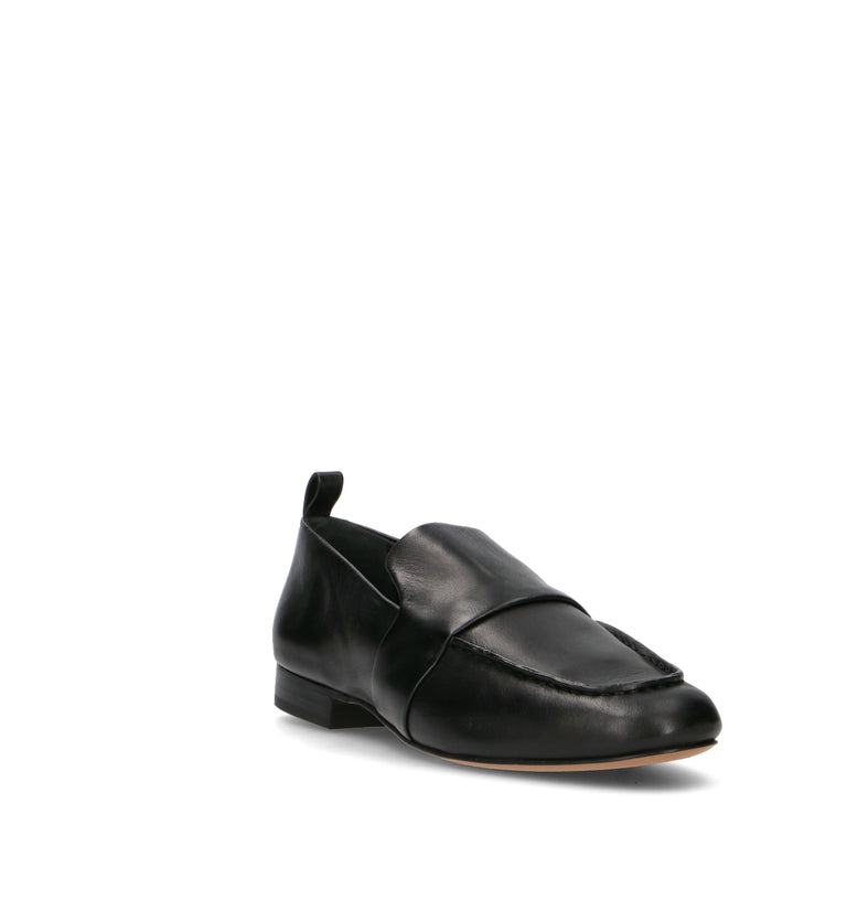 JVAM Mocassino donna nero in pelle