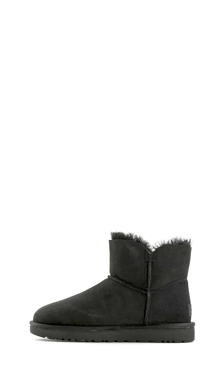 UGG W MINI BAILEY BUTTON II donna nero suede bottone