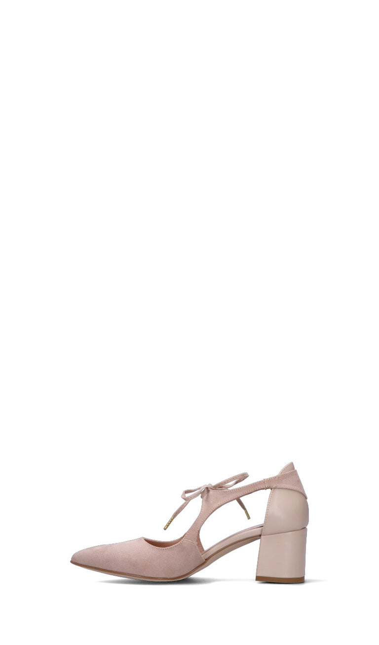 PERLAMARINA Decollete donna rosa in suede