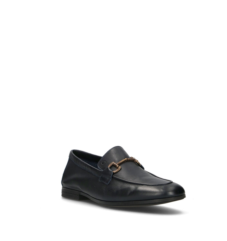 FRAU Mocassino uomo blu in pelle