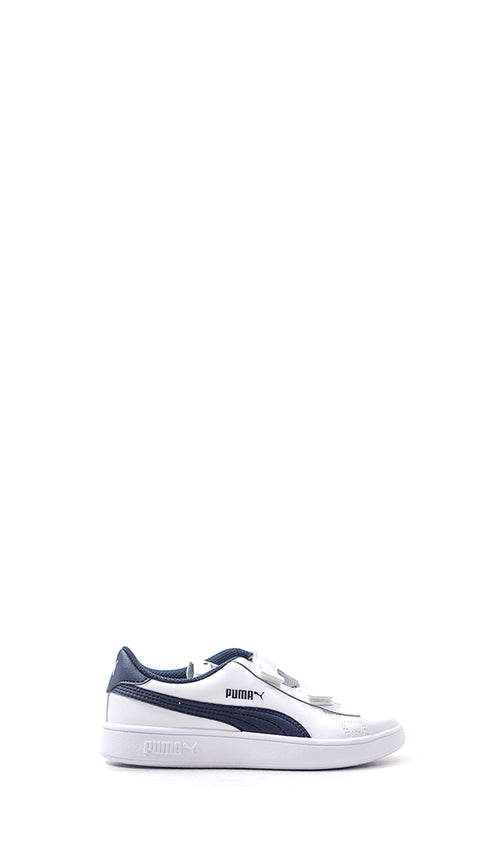 PUMA SMASH V2 L Sneaker bimba bianca/blu