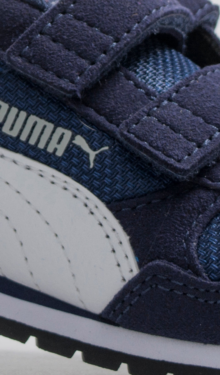 PUMA ST RUNNER MESH Sneaker bimbo blu/bianca in tessuto