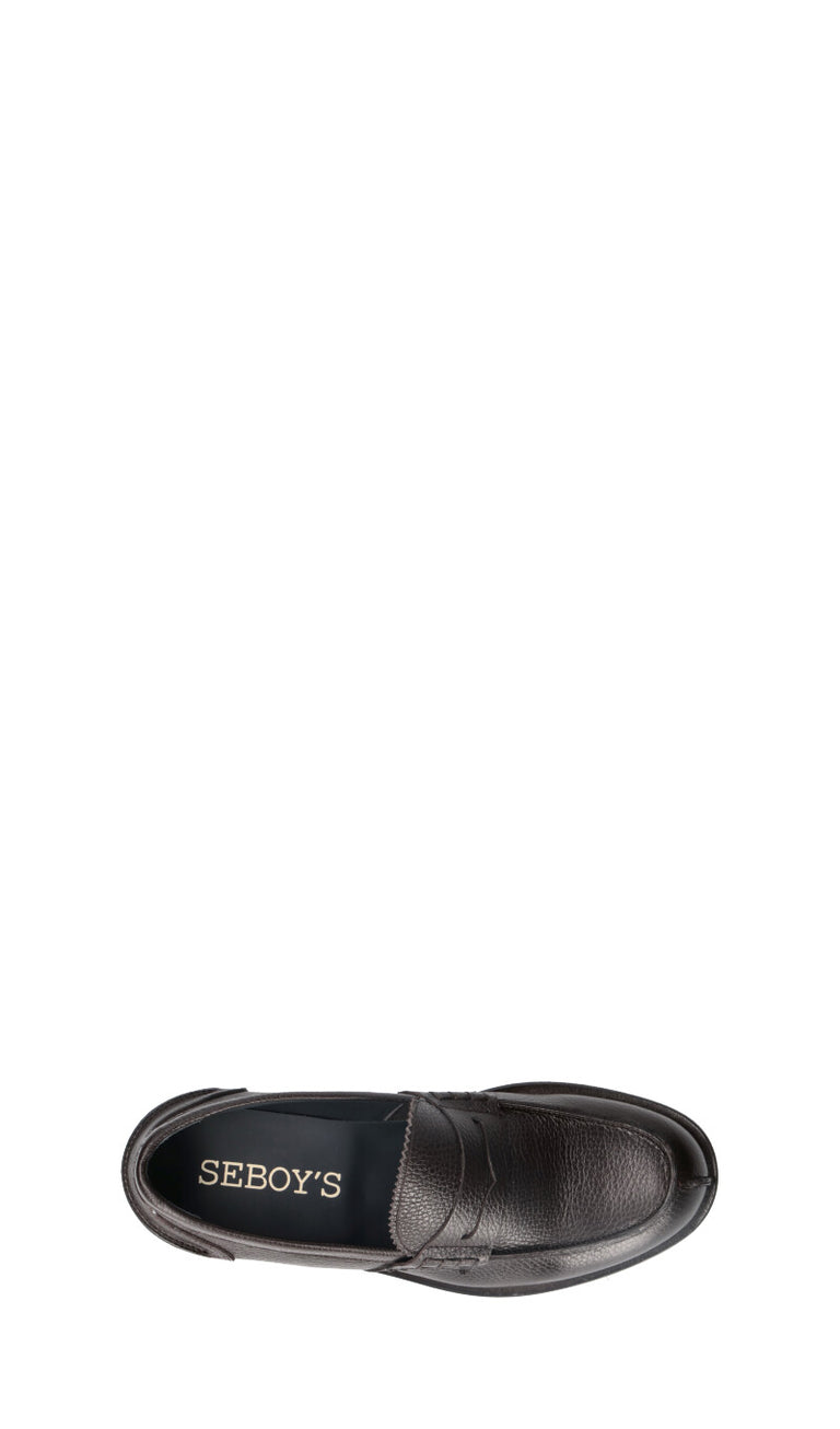 SEBOYS HAMMER - FONDO CUOIO - Mocassino uomo testa di moro
