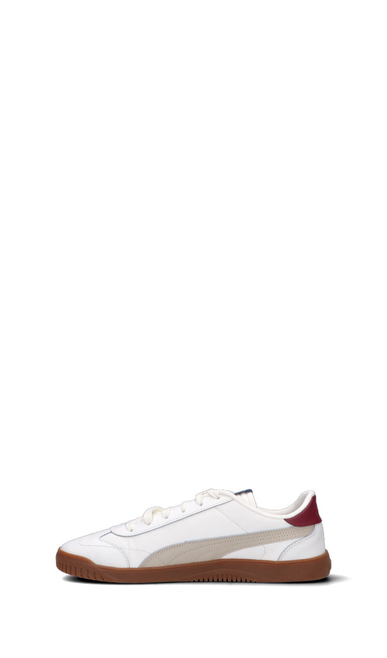 PUMA CLUB 5V5 Sneaker uomo bianca/beige/rossa in pelle