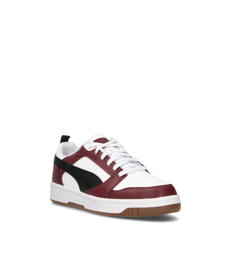 PUMA REBOUND V6 LOW Sneaker uomo bianca/bordeaux