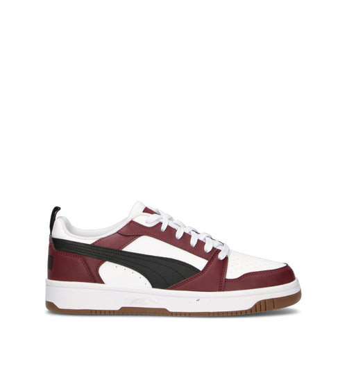 PUMA REBOUND V6 LOW Sneaker uomo bianca/bordeaux