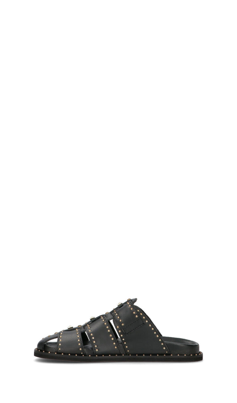 EKP Ciabatta donna nera in pelle