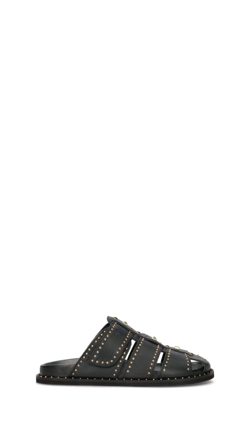 EKP Ciabatta donna nera in pelle