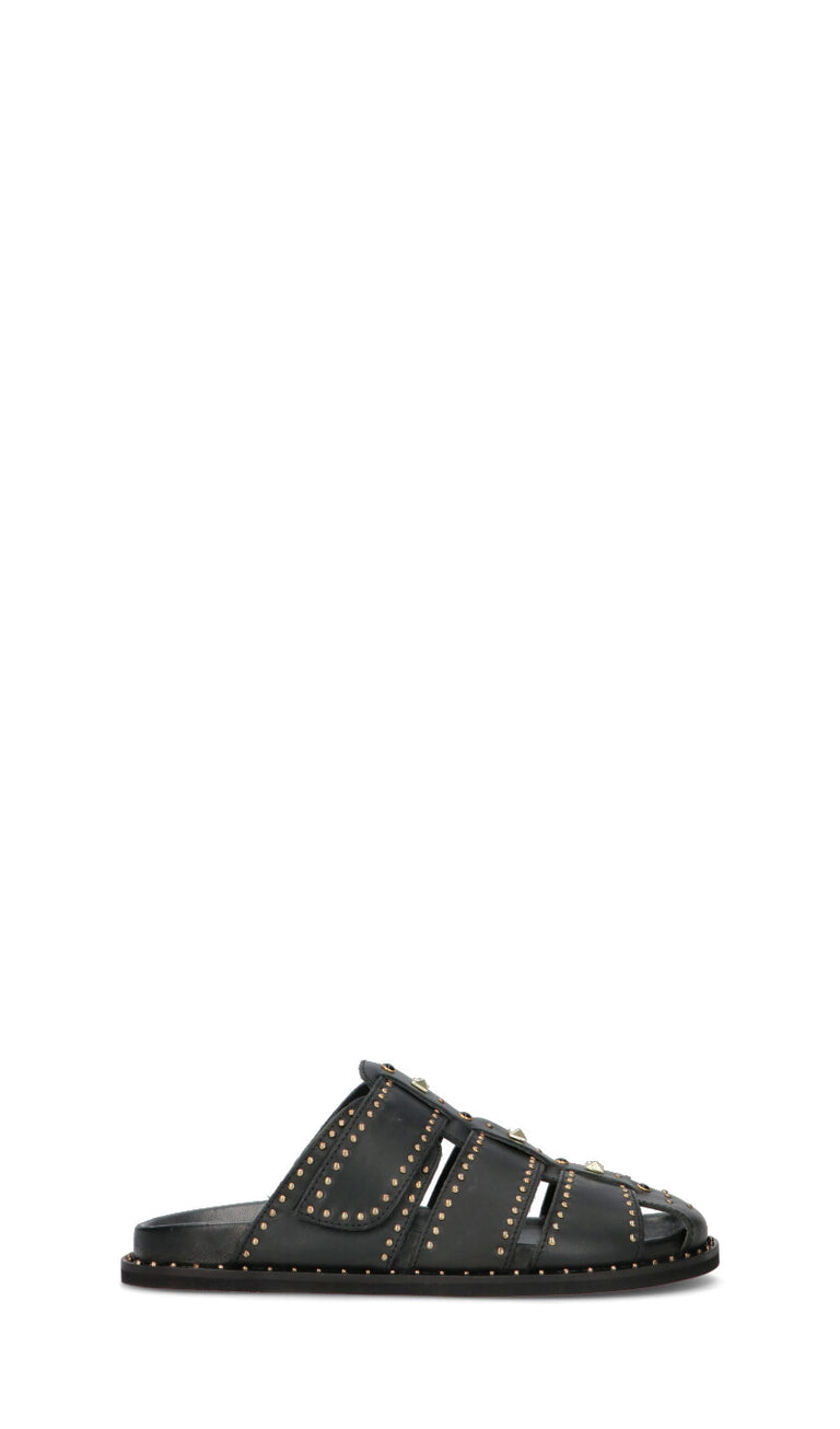 EKP Ciabatta donna nera in pelle