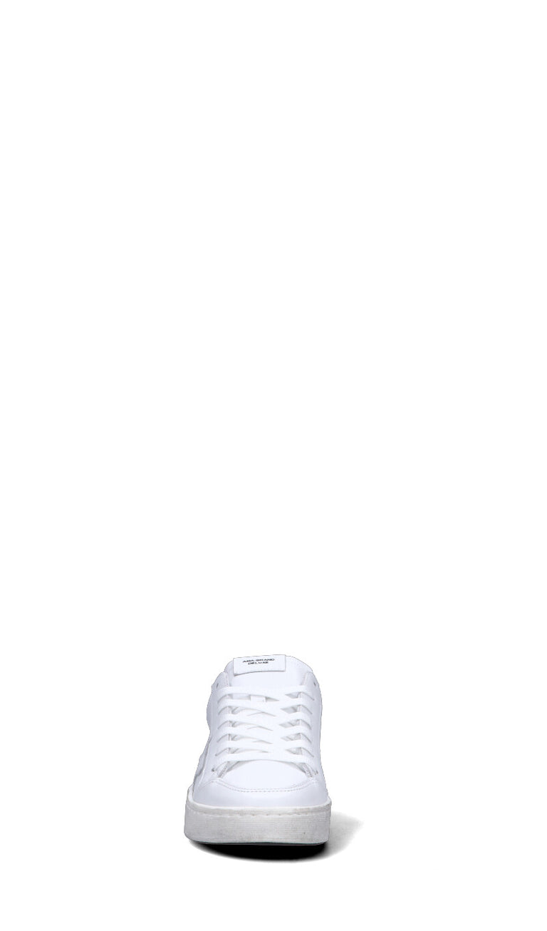 AMA-BRAND Sneaker donna bianca/rosa in pelle