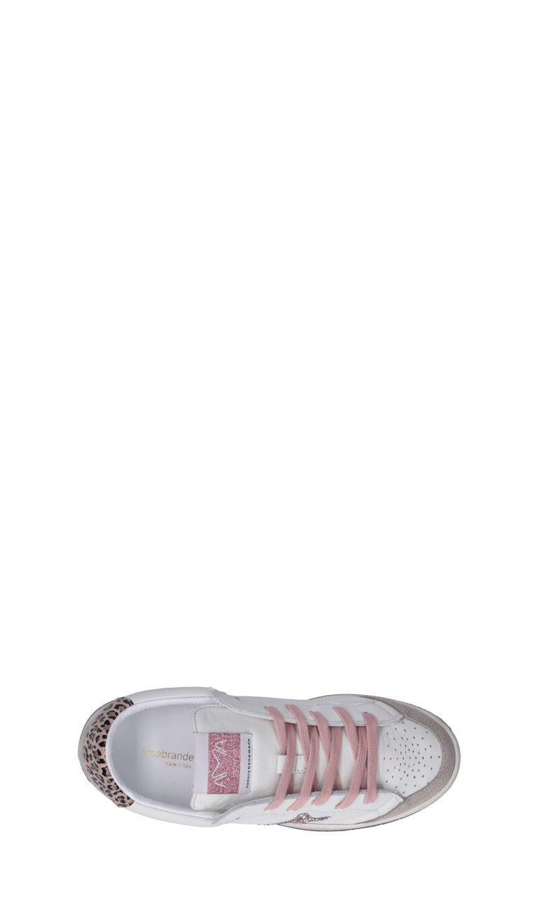 AMA-BRAND Sneaker donna bianca in pelle
