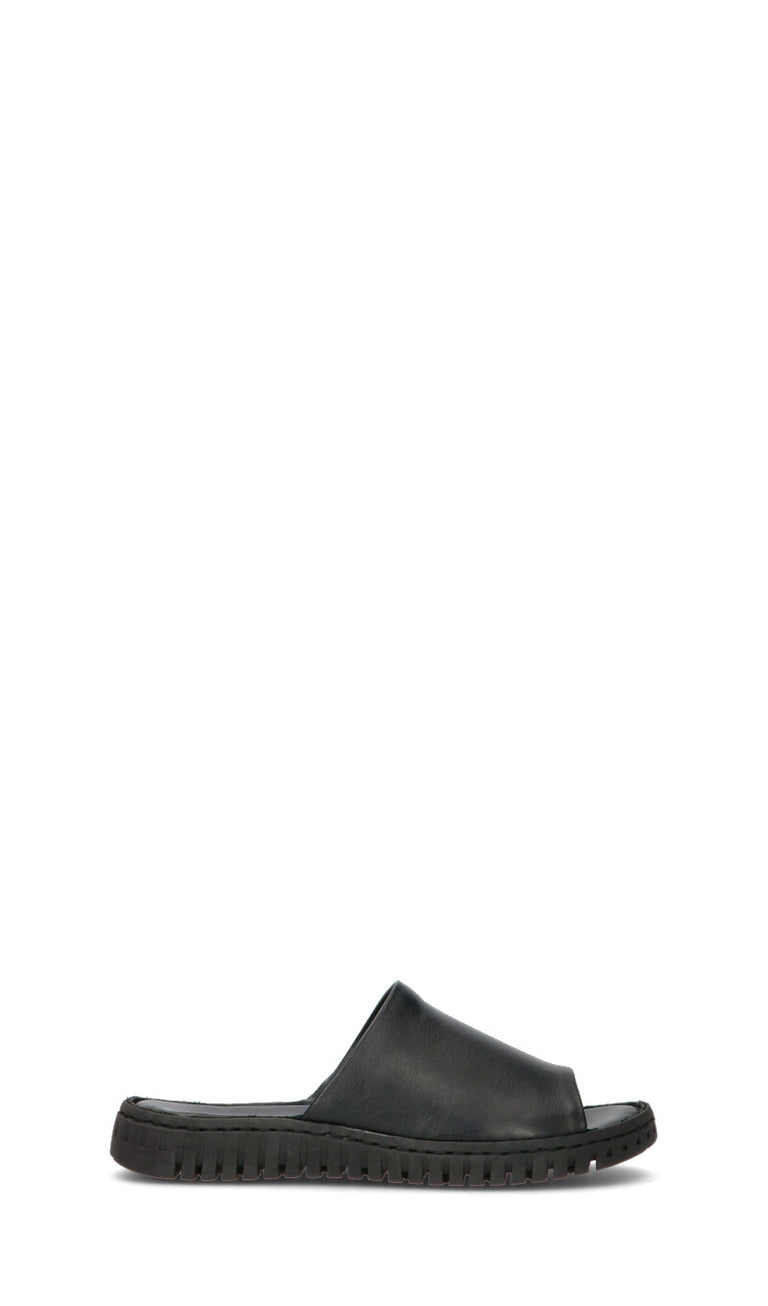 VARIOPINTO Ciabatta donna nera in pelle
