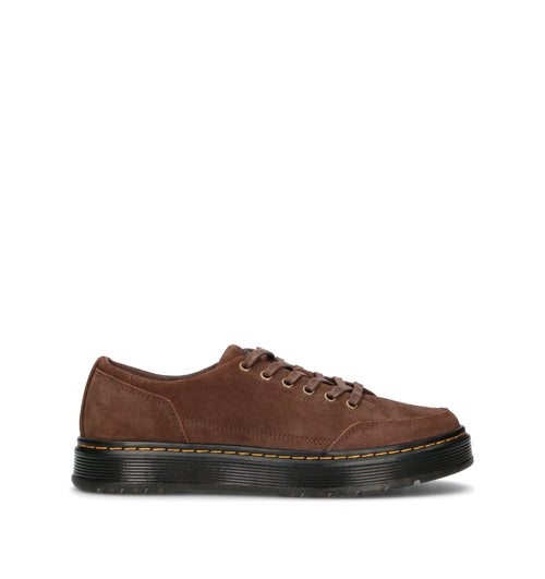 DR. MARTENS BROOKLINE 6 EYE Sneaker uomo marrone in suede