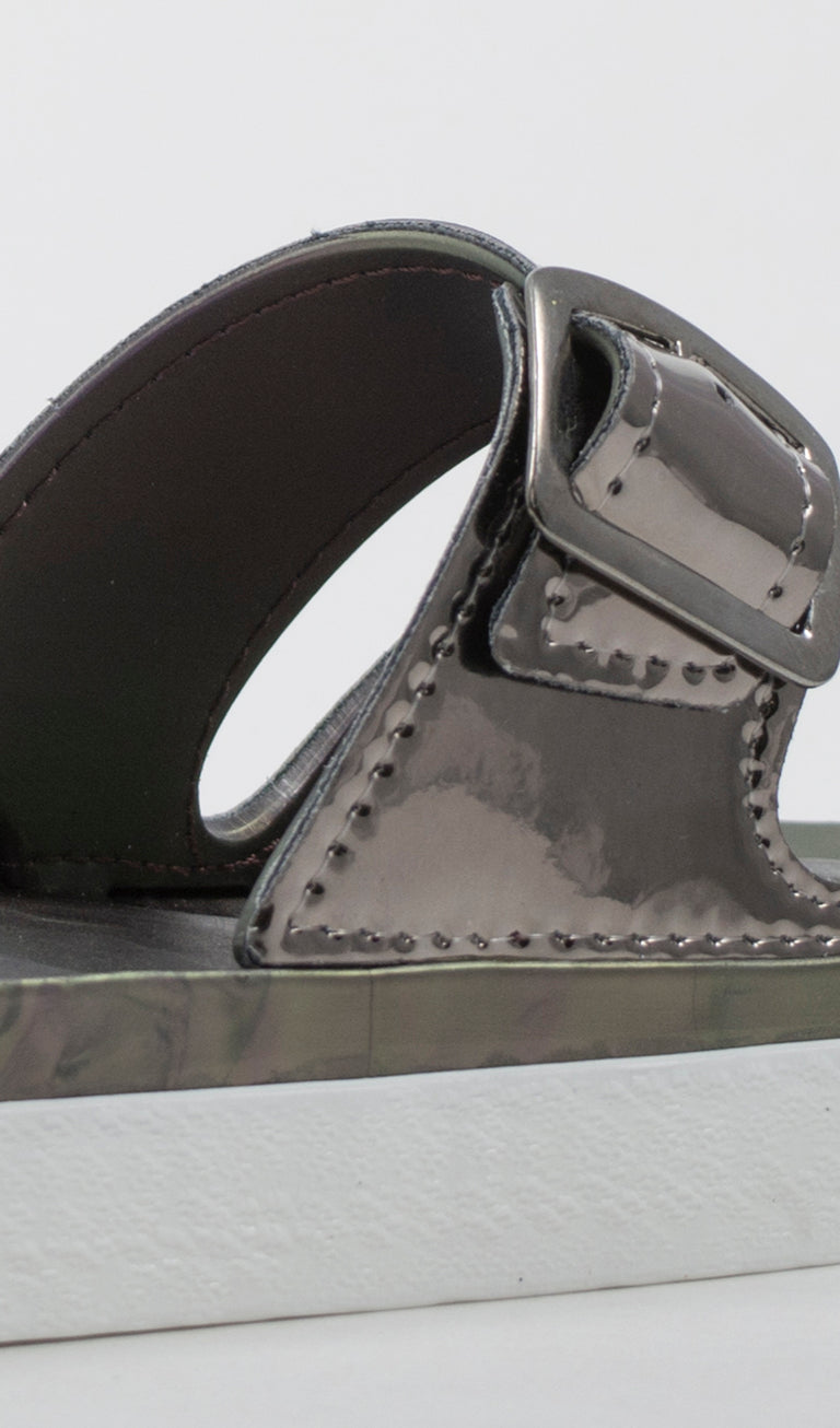 SENSI JOLLA AZTECA MIRROR Ciabatta donna nera