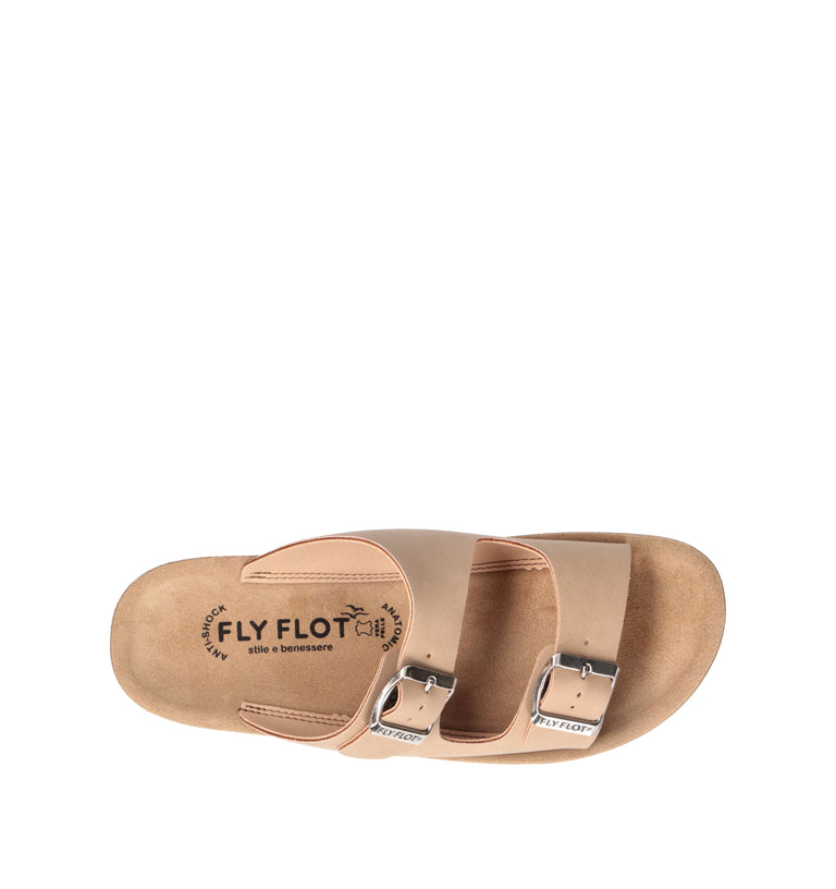 FLY FLOT Ciabatta donna beige