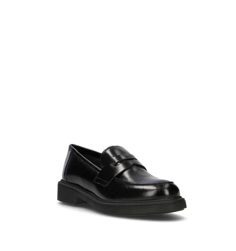 VARIOPINTO Mocassino donna nero in pelle