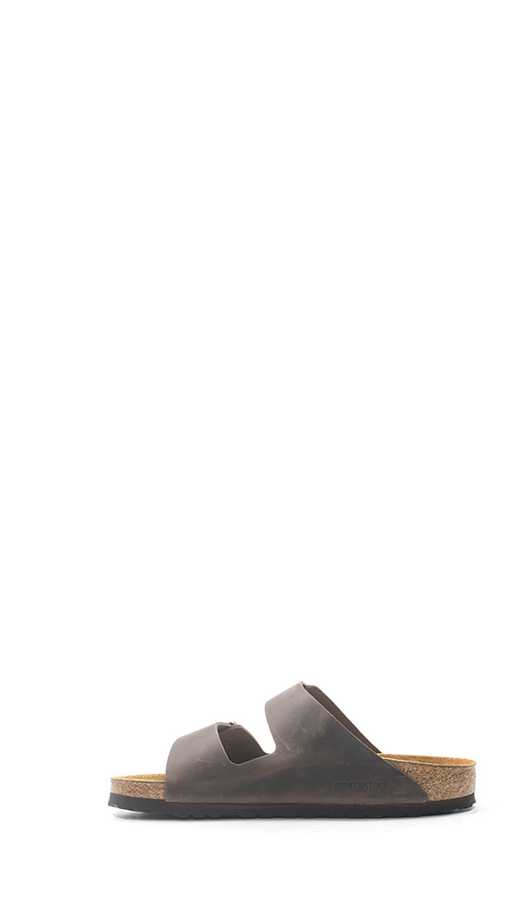 BIRKENSTOCK ARIZONA Ciabatta uomo marrone in pelle