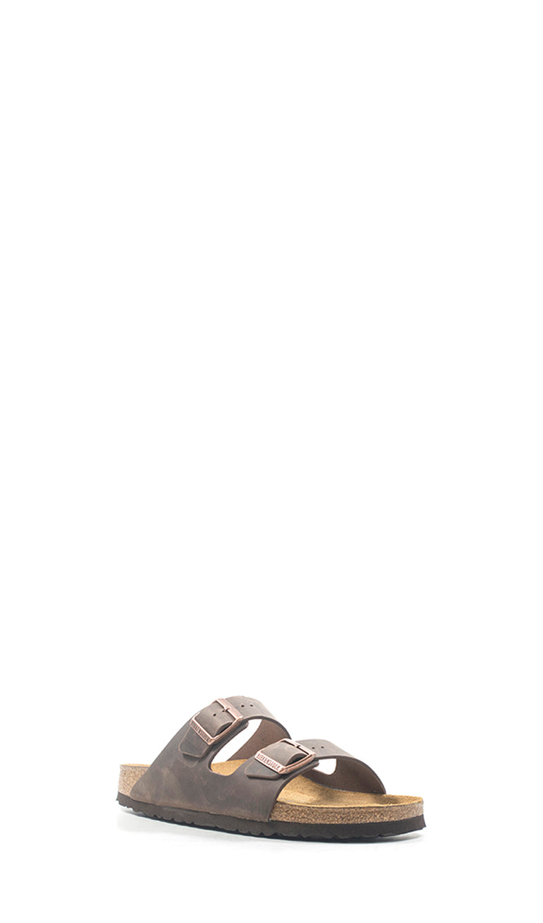 BIRKENSTOCK ARIZONA Ciabatta uomo marrone in pelle