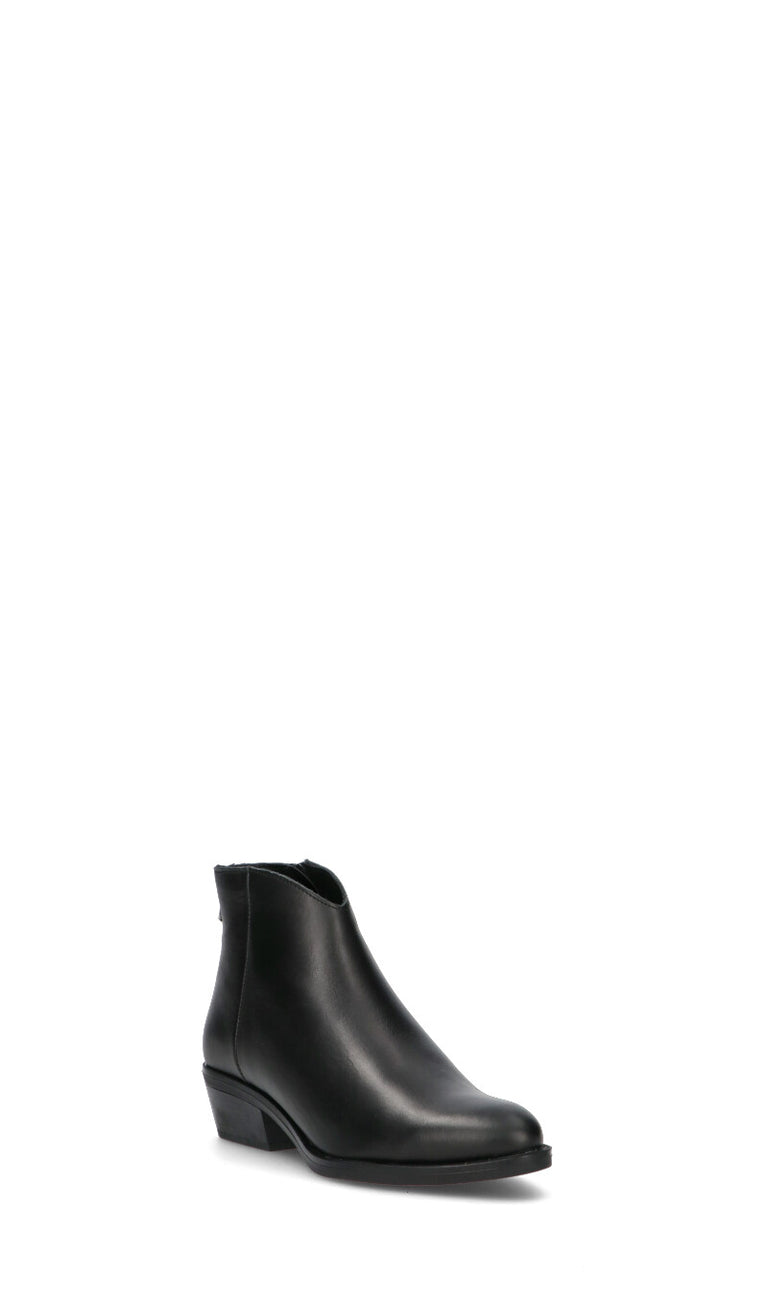 VARIOPINTO Tronchetto donna nero in pelle