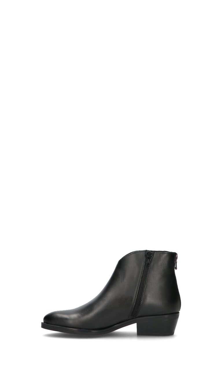 VARIOPINTO Tronchetto donna nero in pelle