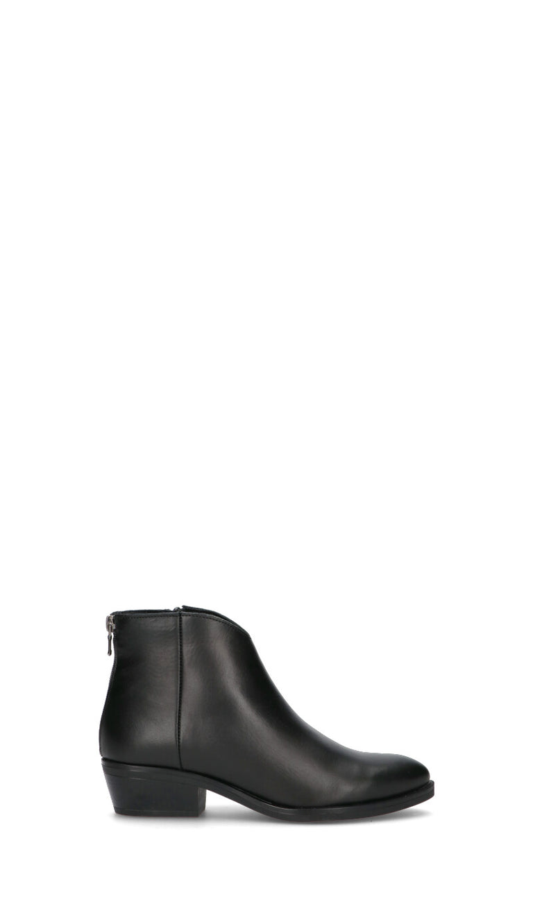 VARIOPINTO Tronchetto donna nero in pelle