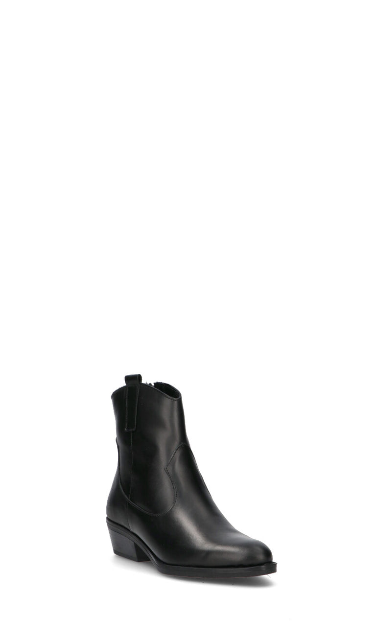 VARIOPINTO tronchetto donna nero in pelle