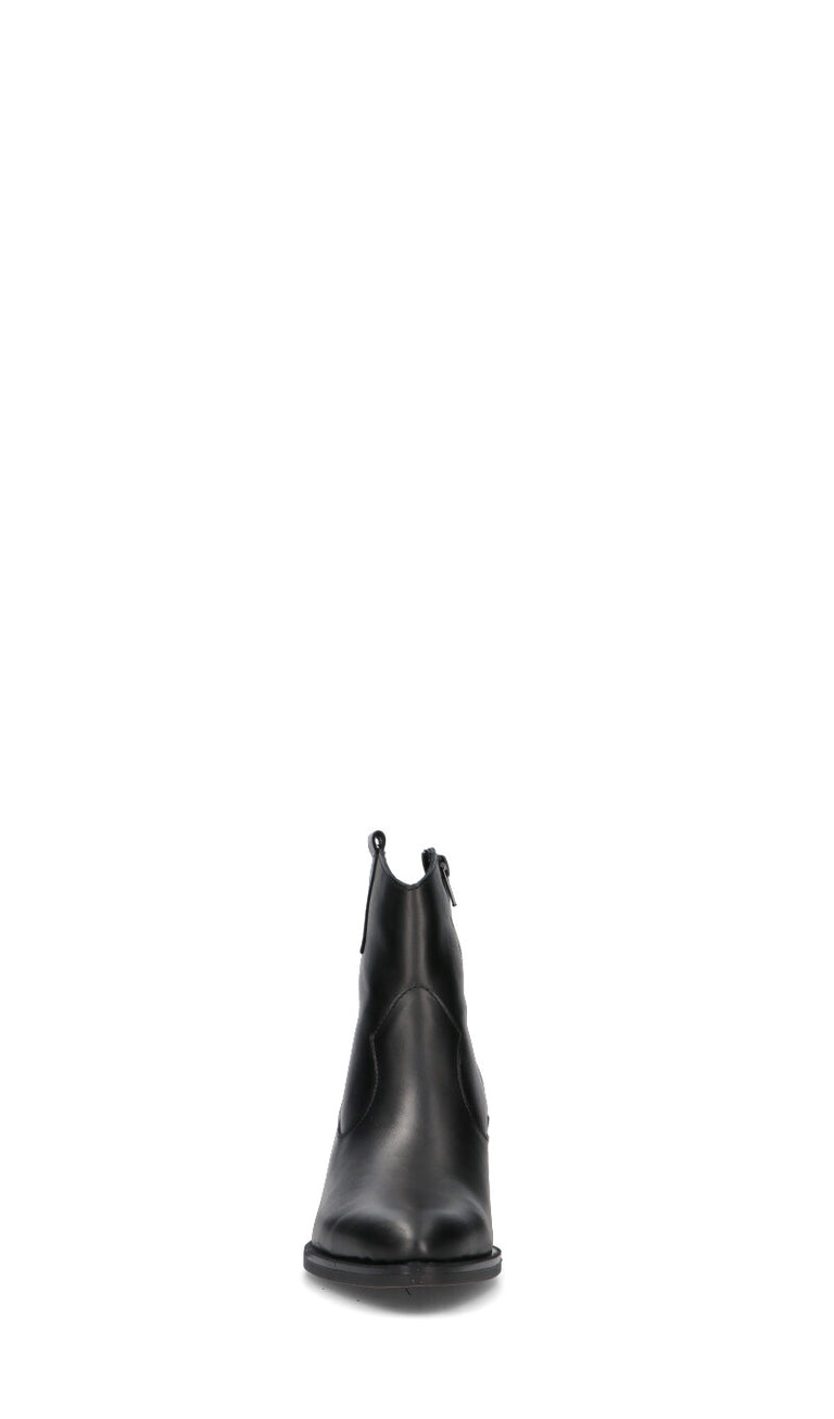 VARIOPINTO tronchetto donna nero in pelle