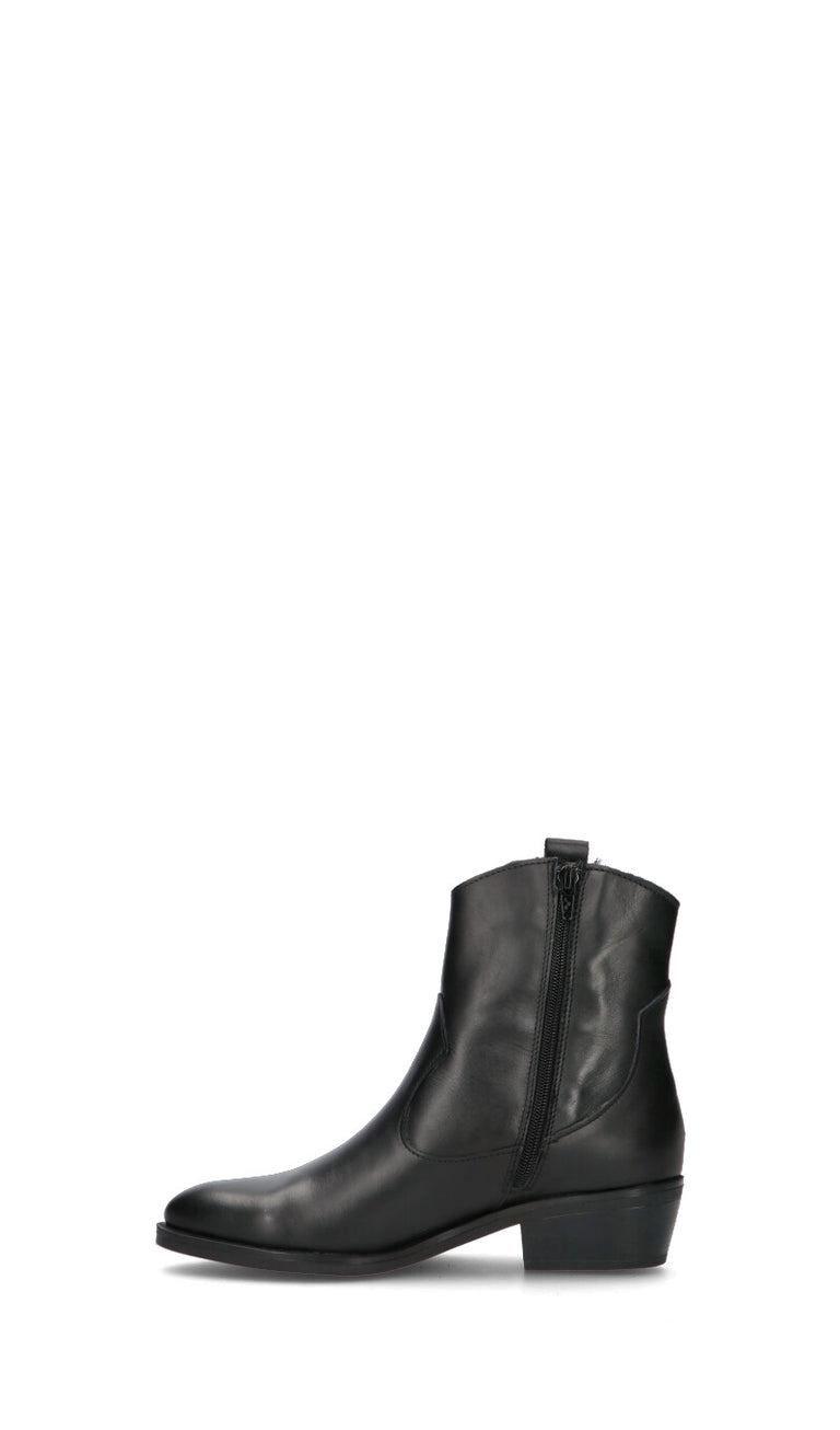 VARIOPINTO tronchetto donna nero in pelle