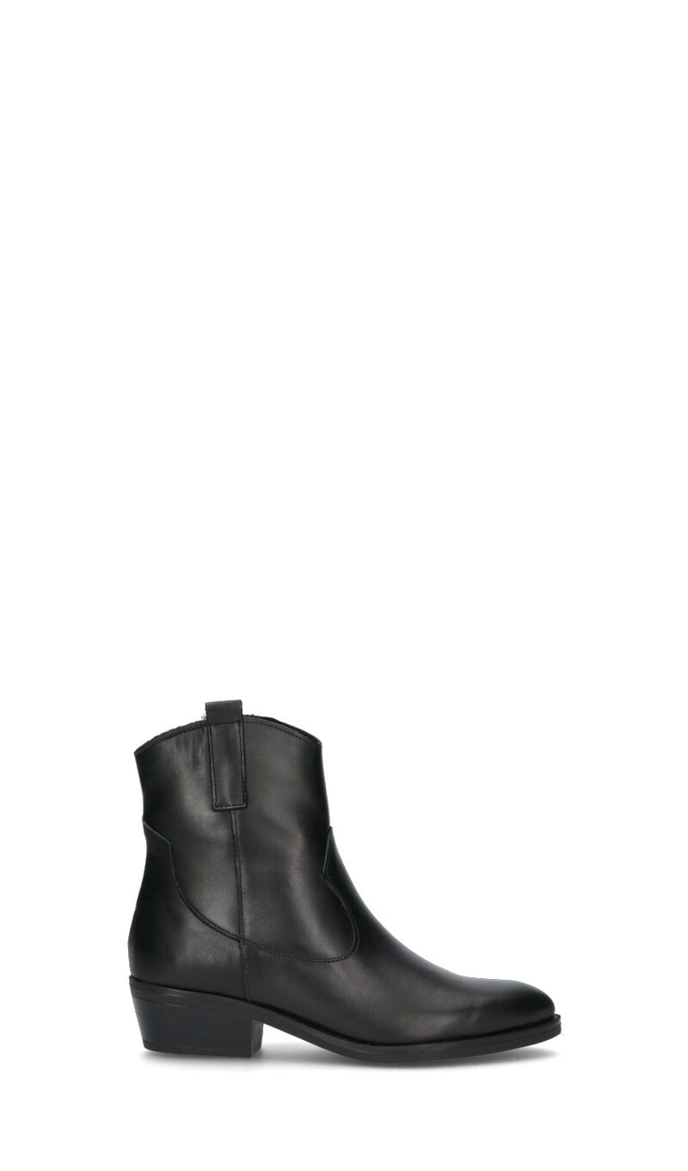 VARIOPINTO tronchetto donna nero in pelle