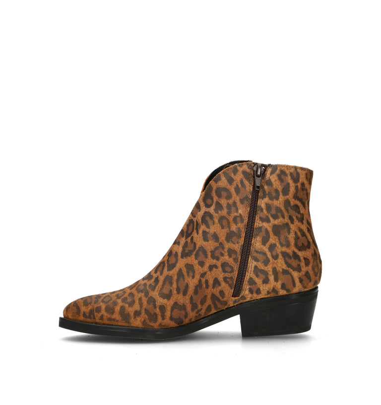 VARIOPINTO Tronchetto donna maculato in suede