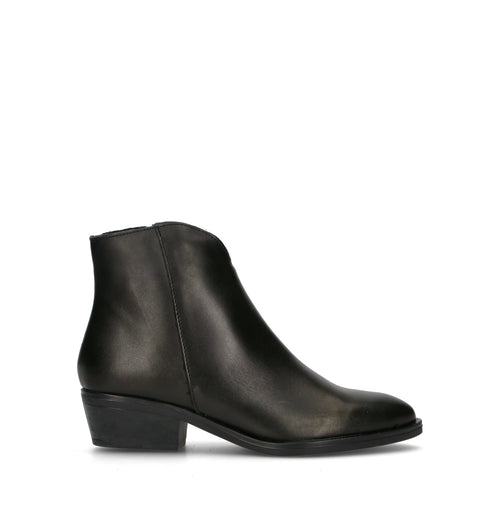 VARIOPINTO Tronchetto donna nero in pelle