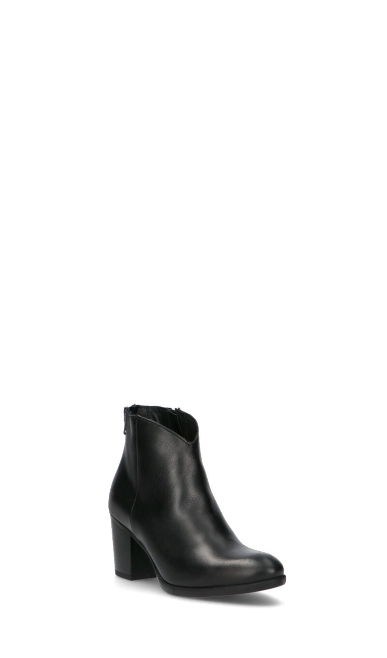 VARIOPINTO Tronchetto donna nero in pelle