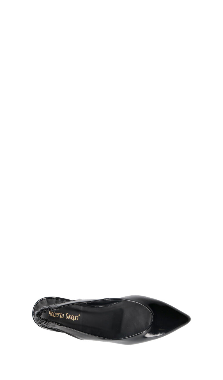 ROBERTA GINEPRI Slingback donna nera in pelle